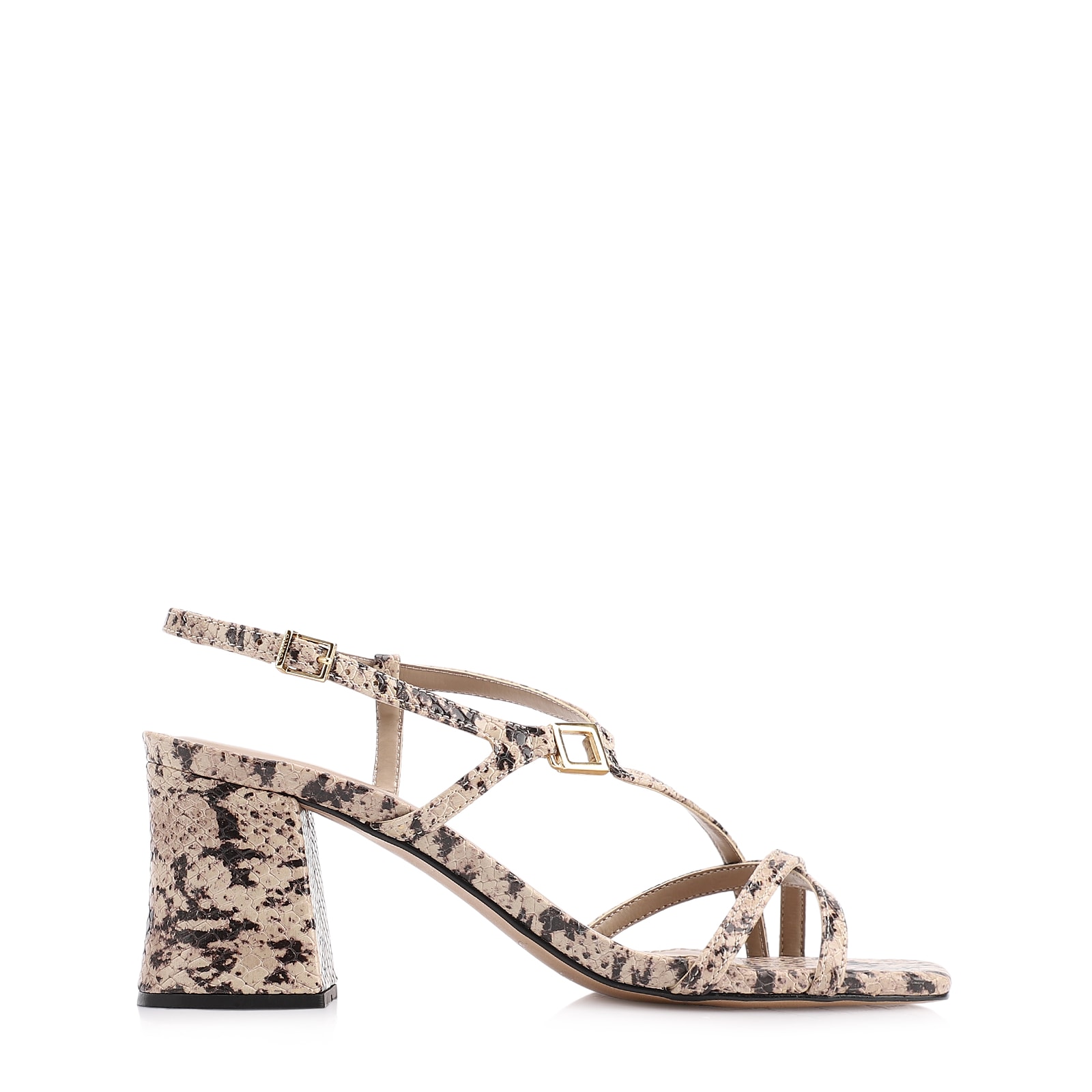 Sandália Alt Python Bege/Preto
