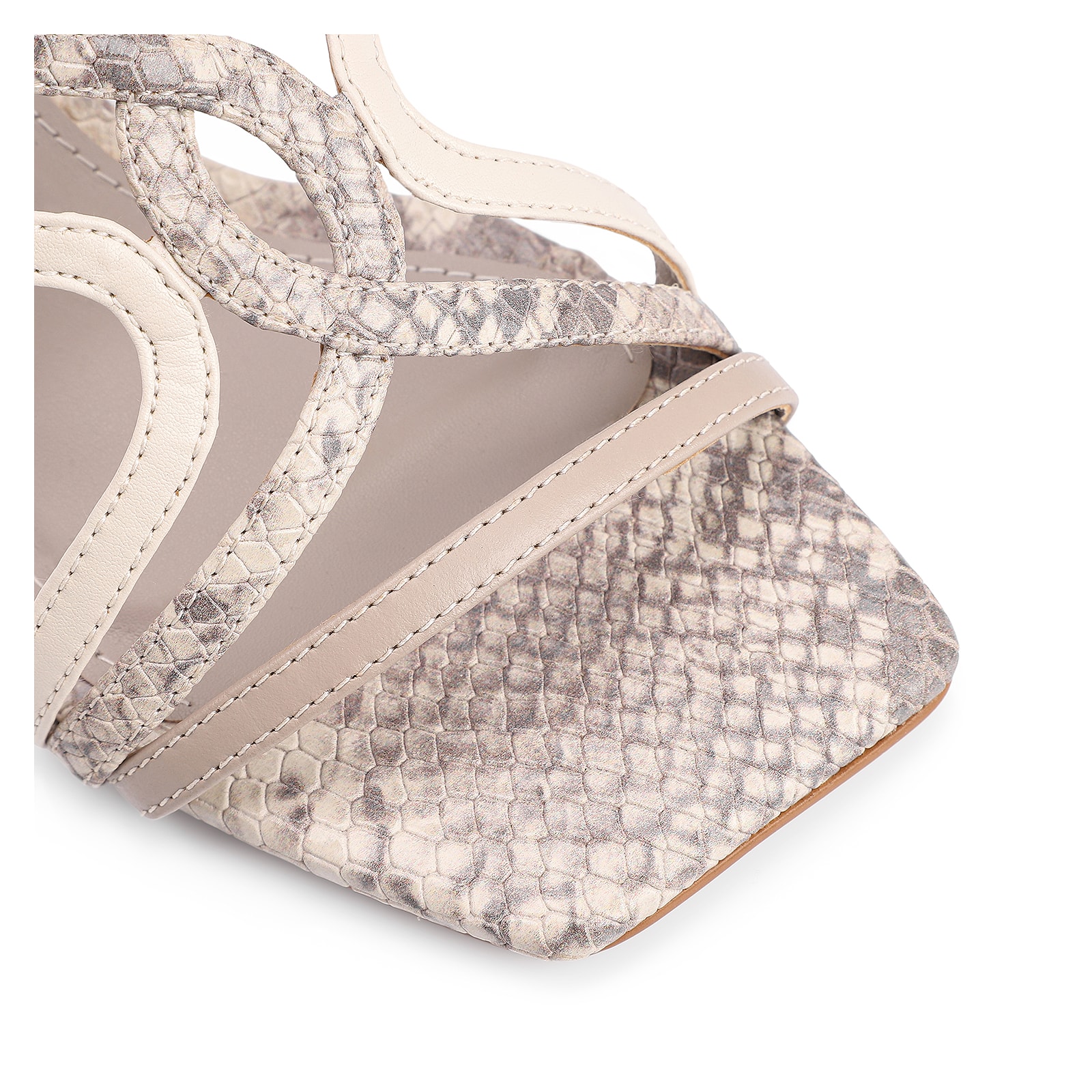 Sandália Alt Python Cinza/Couro Off White