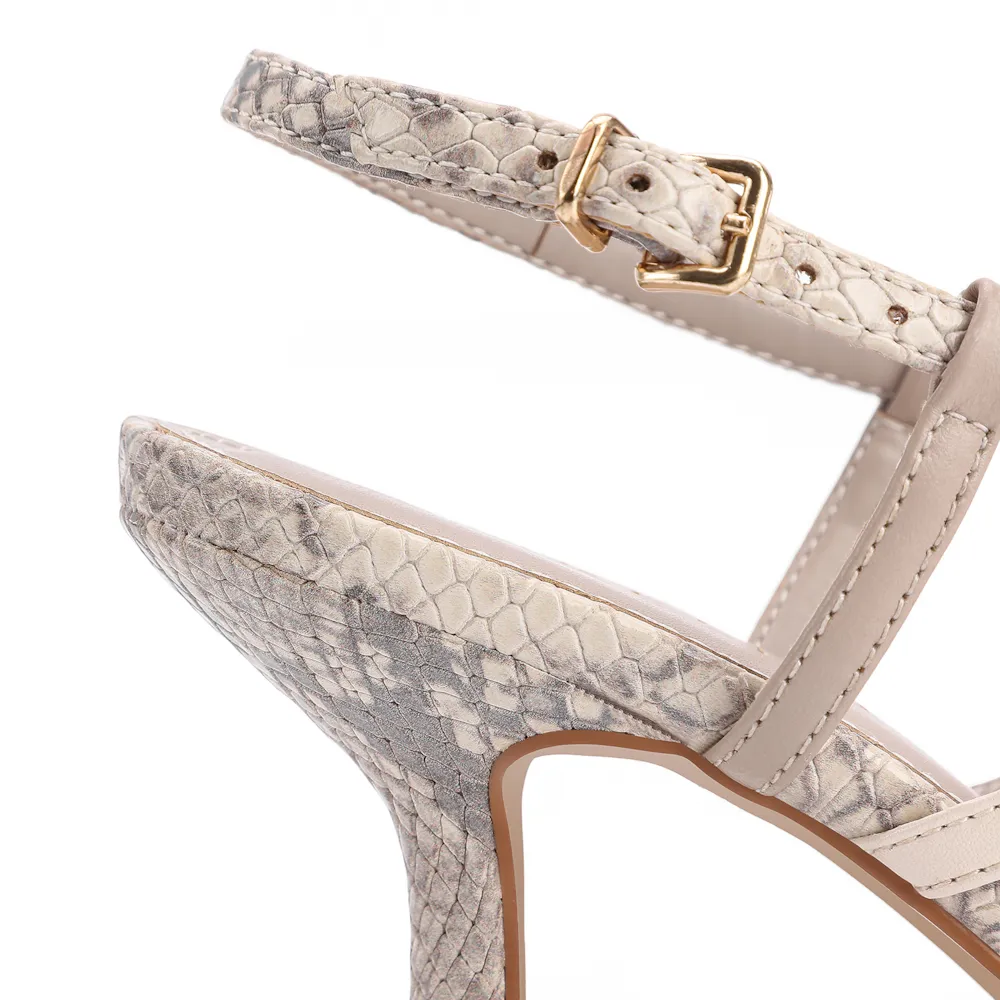 Sandália Alt Python Cinza/Couro Off White - imagem 7