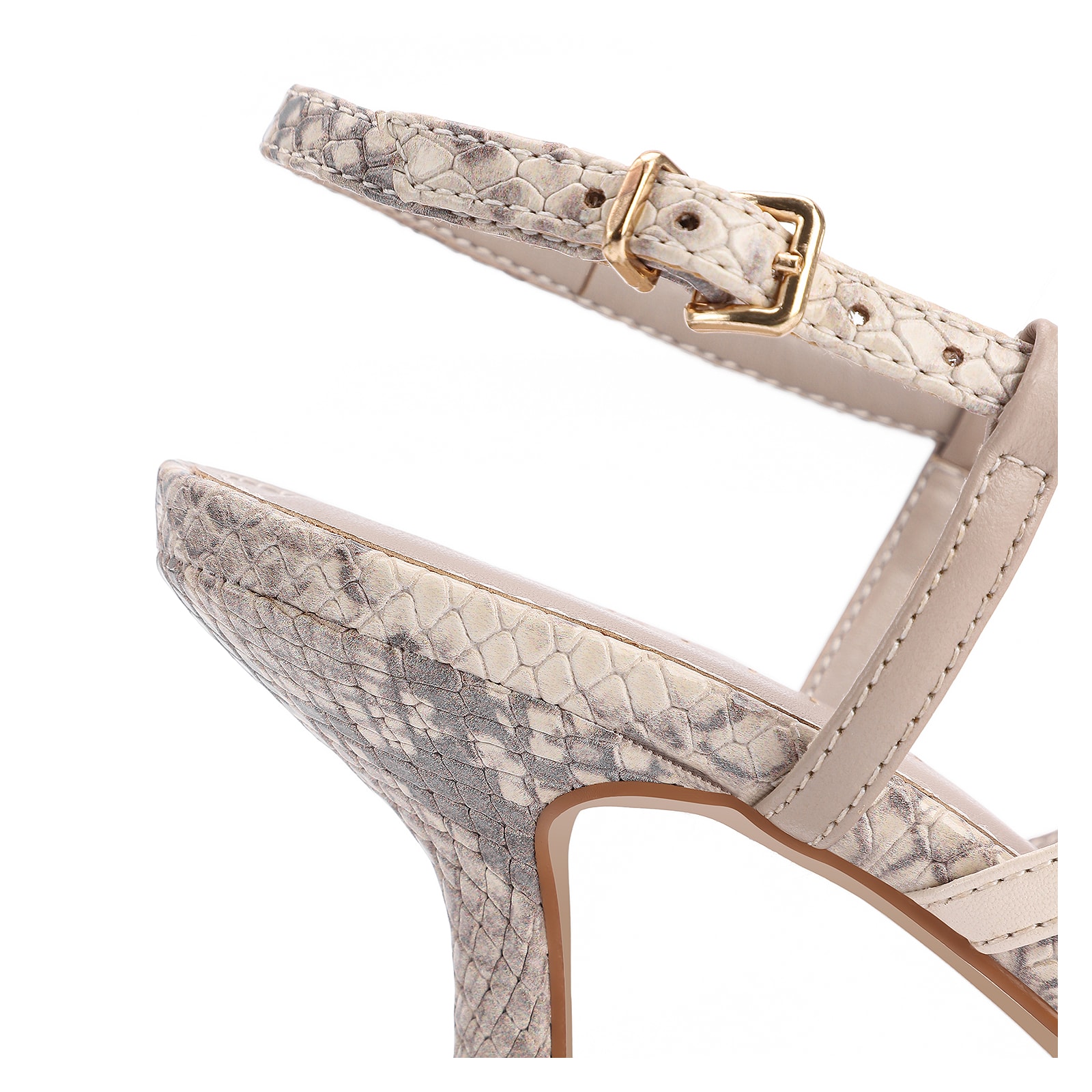 Sandália Alt Python Cinza/Couro Off White