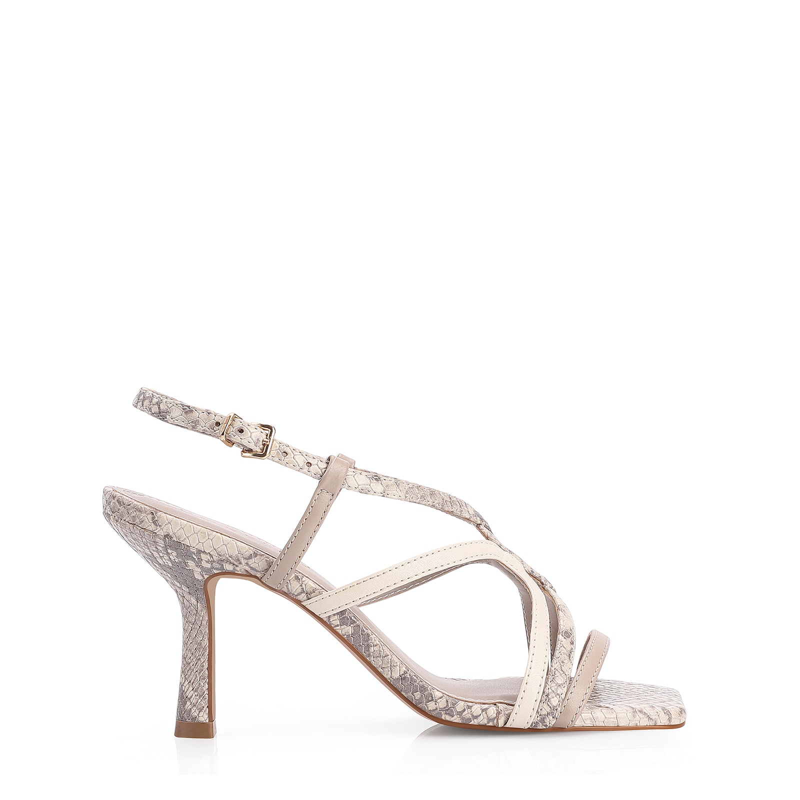 Sandália Alt Python Cinza/Couro Off White