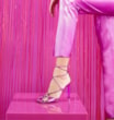 Sandália Amarração Holográfico Rosa - imagem 2