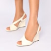  Sandália Anabela Alt Lux Off White - imagem 2
