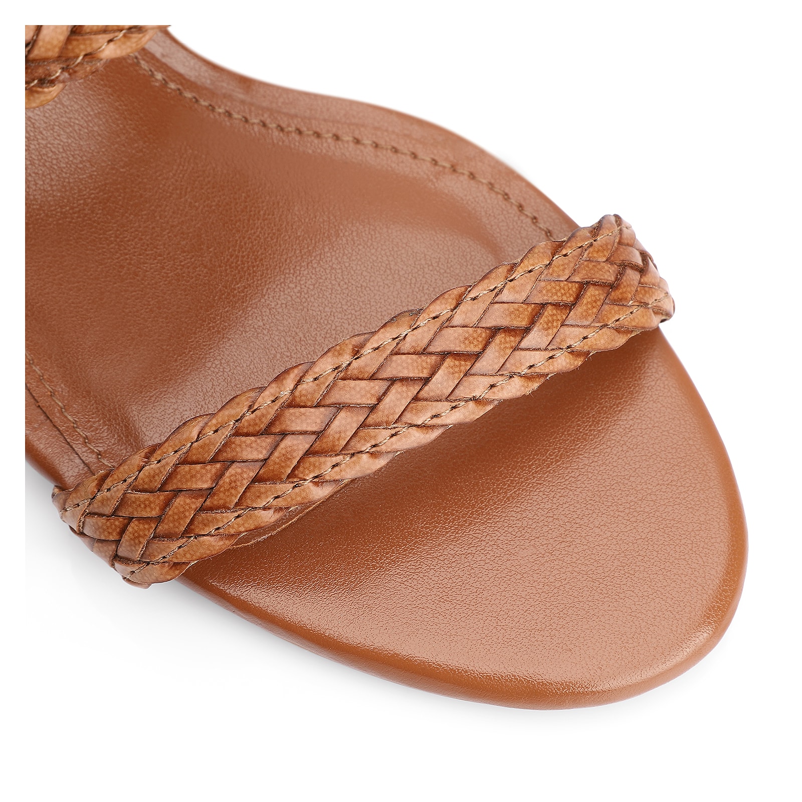 Sandália Anabela Alt Tramado Marrom