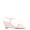 Sandália Anabela Couro Off White - imagem 3