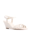 Sandália Anabela Couro Off White - imagem 1