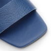 Sandália Azul Salto Bloco Médio Couro Antique Metal - imagem 7