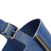 Sandália Azul Salto Bloco Médio Couro Antique Metal - imagem 9