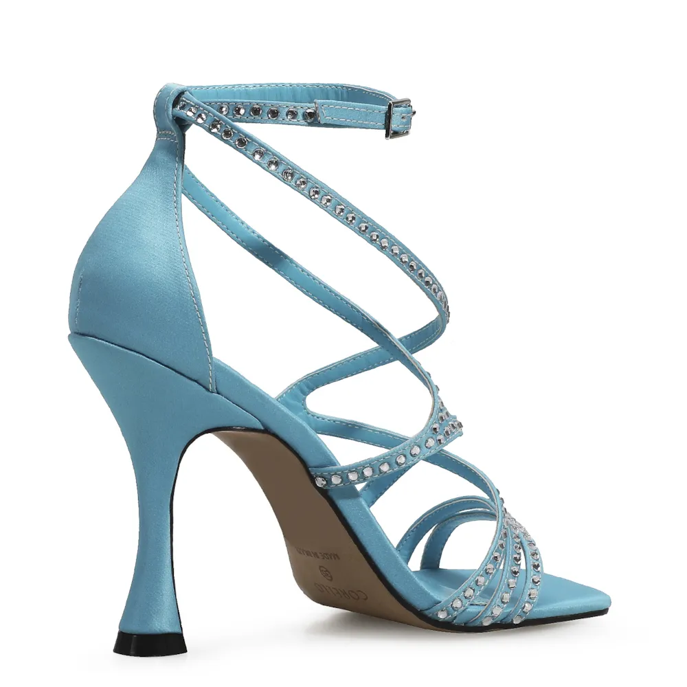 Sandália Cetim Azul - imagem 4