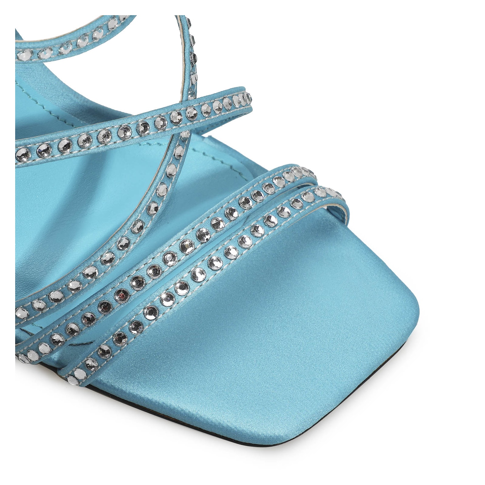 Sandália Cetim Azul
