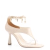 Sandália Charms Couro Off White - imagem 1