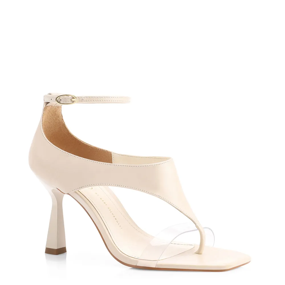 Sandália Charms Couro Off White - imagem 10