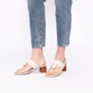 Sandália Cortiça Couro Off White - imagem 2