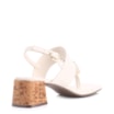 Sandália Cortiça Couro Off White - imagem 4