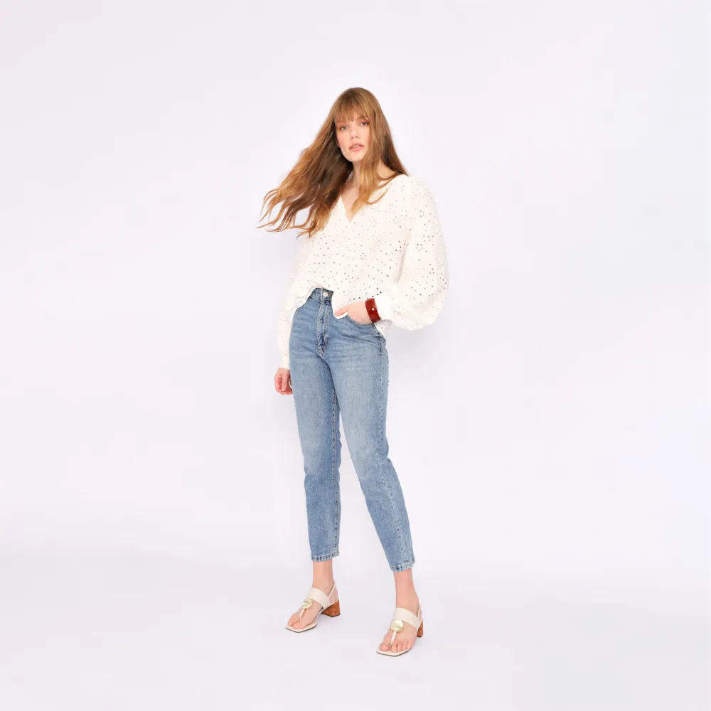 Sandália Cortiça Couro Off White - imagem 8