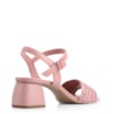 Sandália Couro/Alt Tramado Rosa - imagem 3