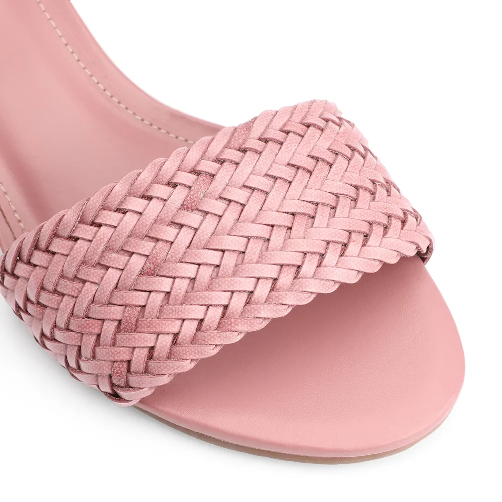 Sandália Couro/Alt Tramado Rosa - imagem 6