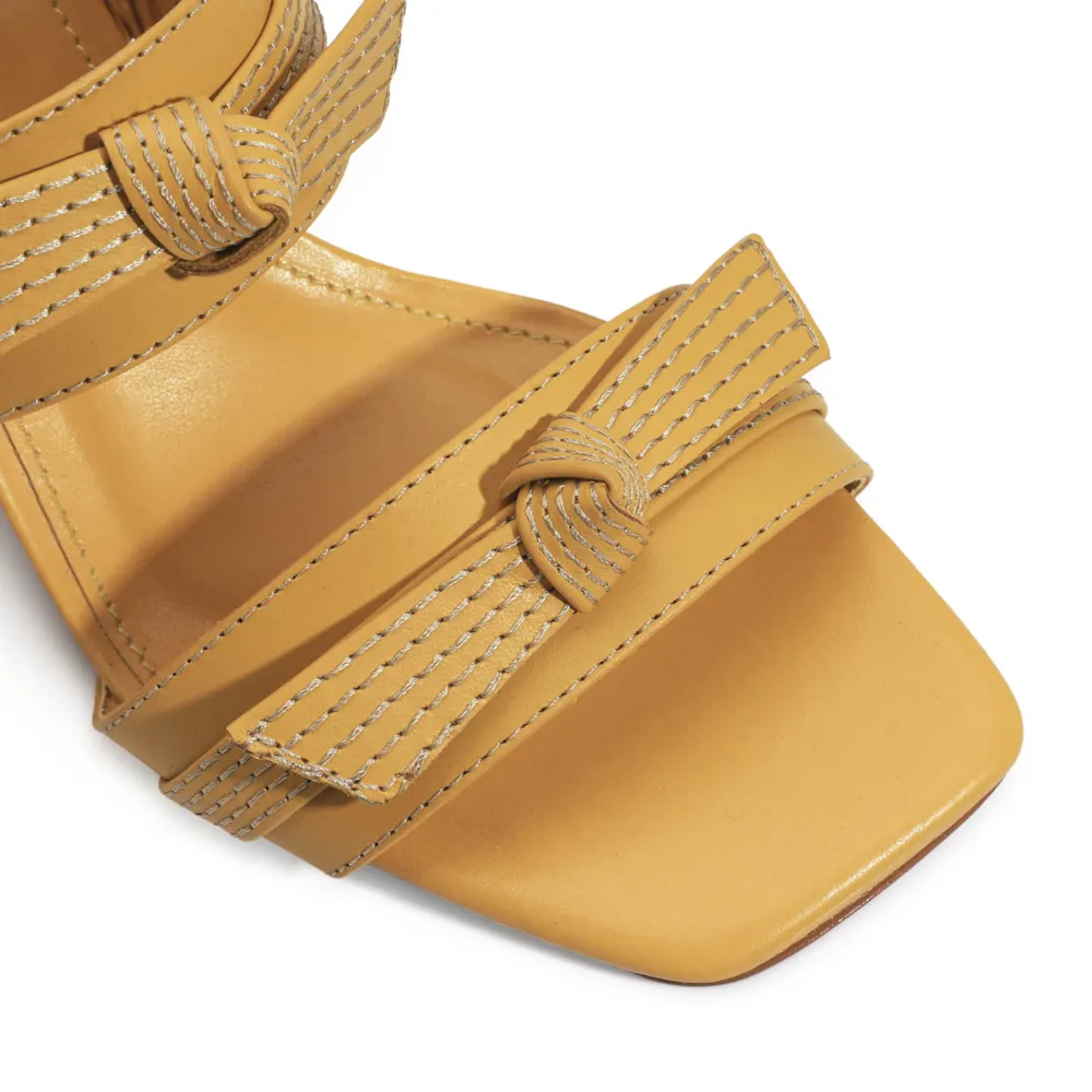 Sandália Couro Amarelo - imagem 7