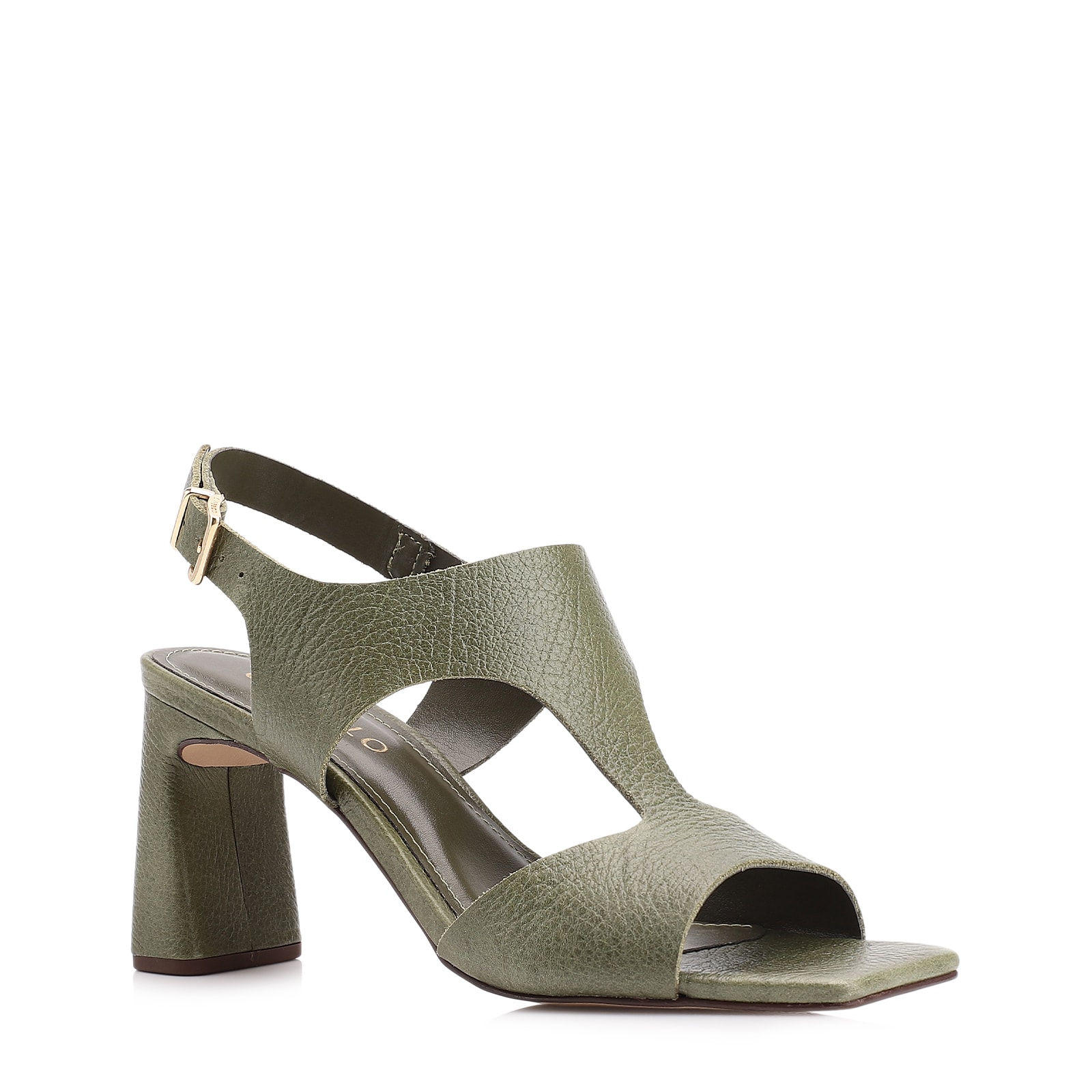 Sandália Couro Antique Verde