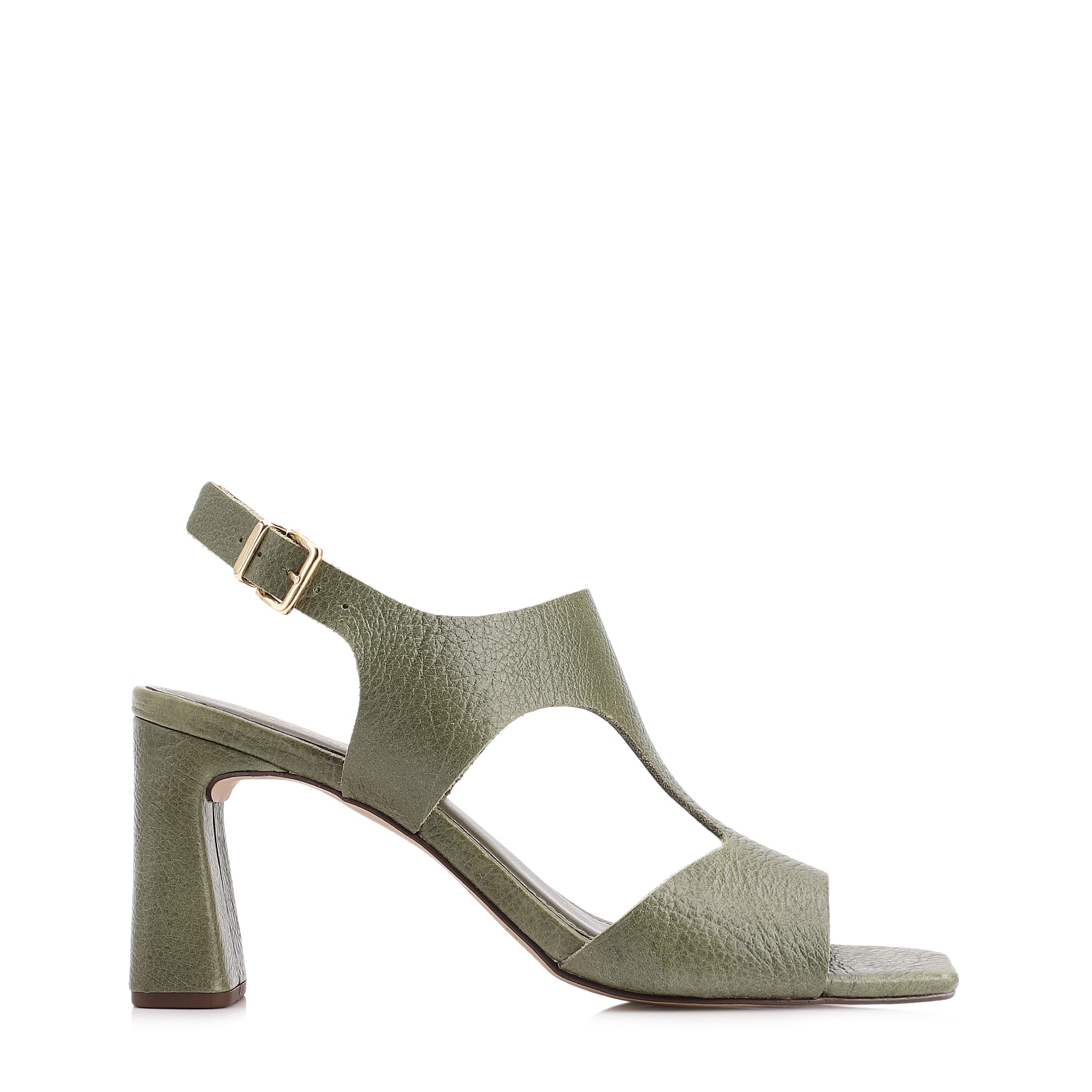 Sandália Couro Antique Verde