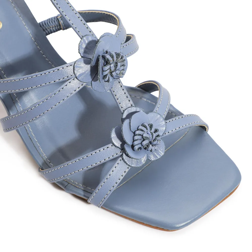 Sandália Couro Azul - imagem 6