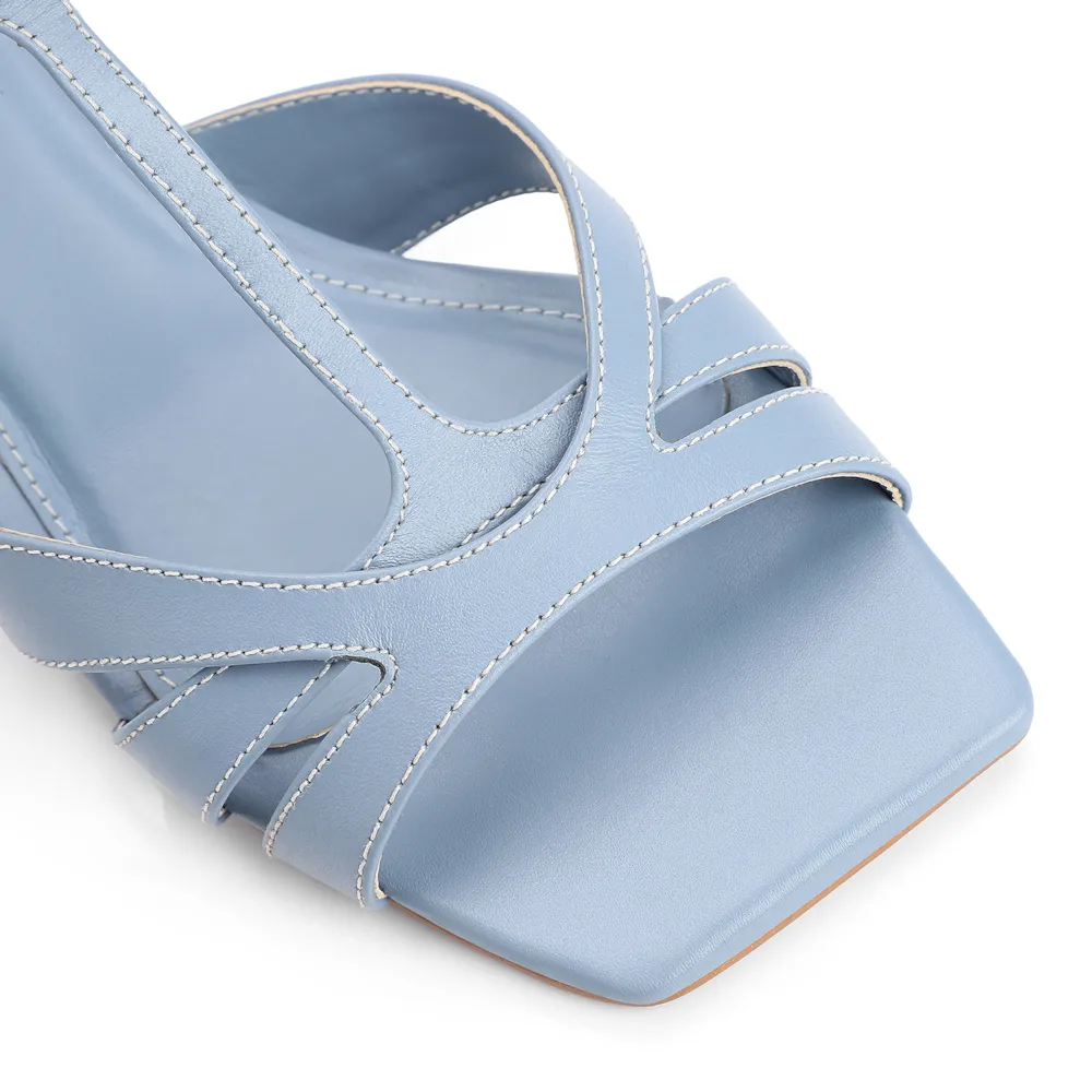 Sandália Couro Azul - imagem 6