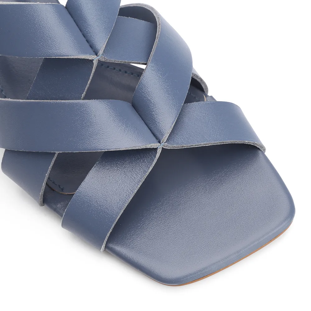 Sandália Couro Azul - imagem 6
