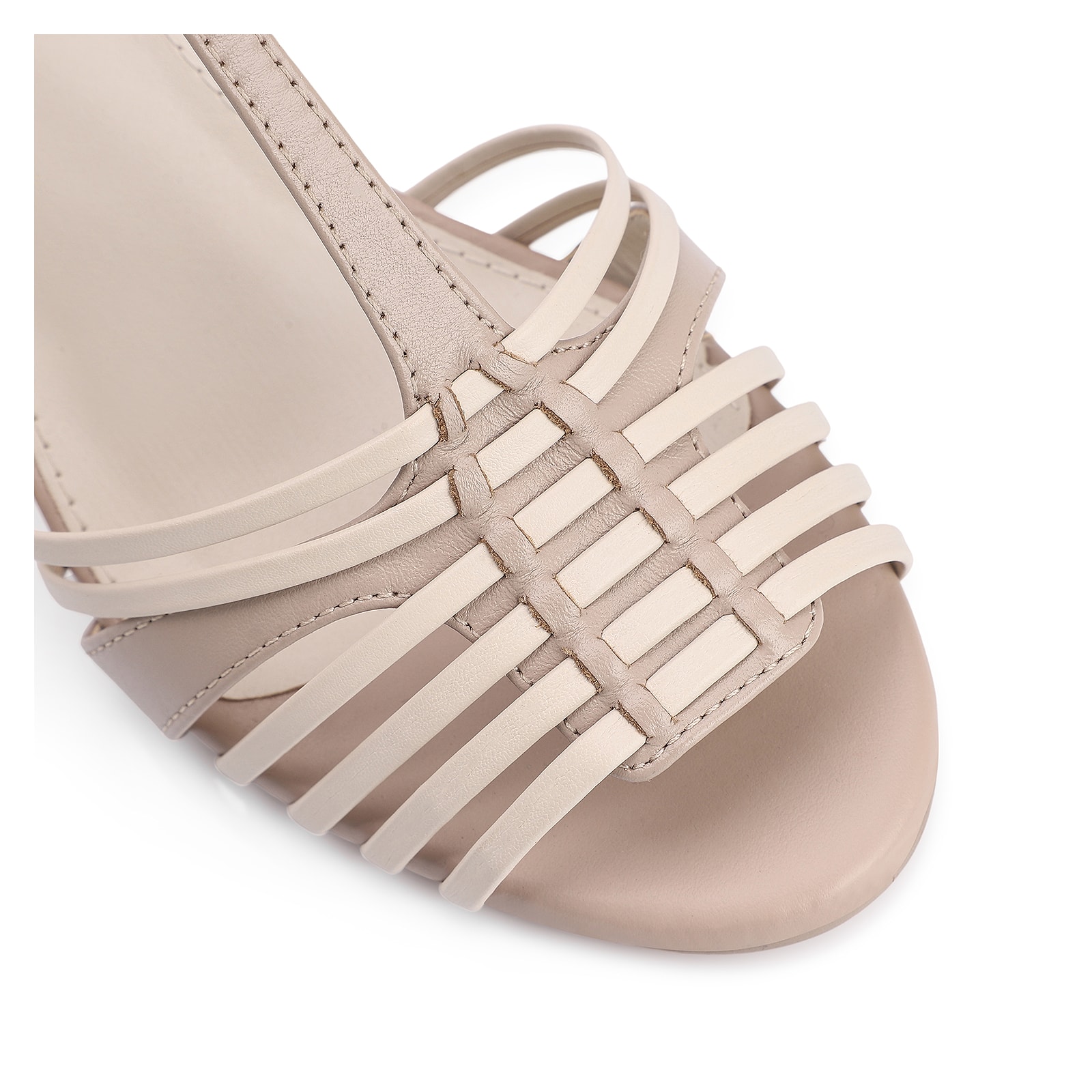 Sandália Couro Bege/Alt Off White