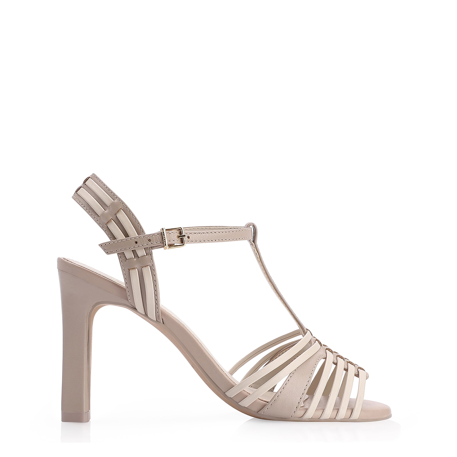 Sandália Couro Bege/Alt Off White