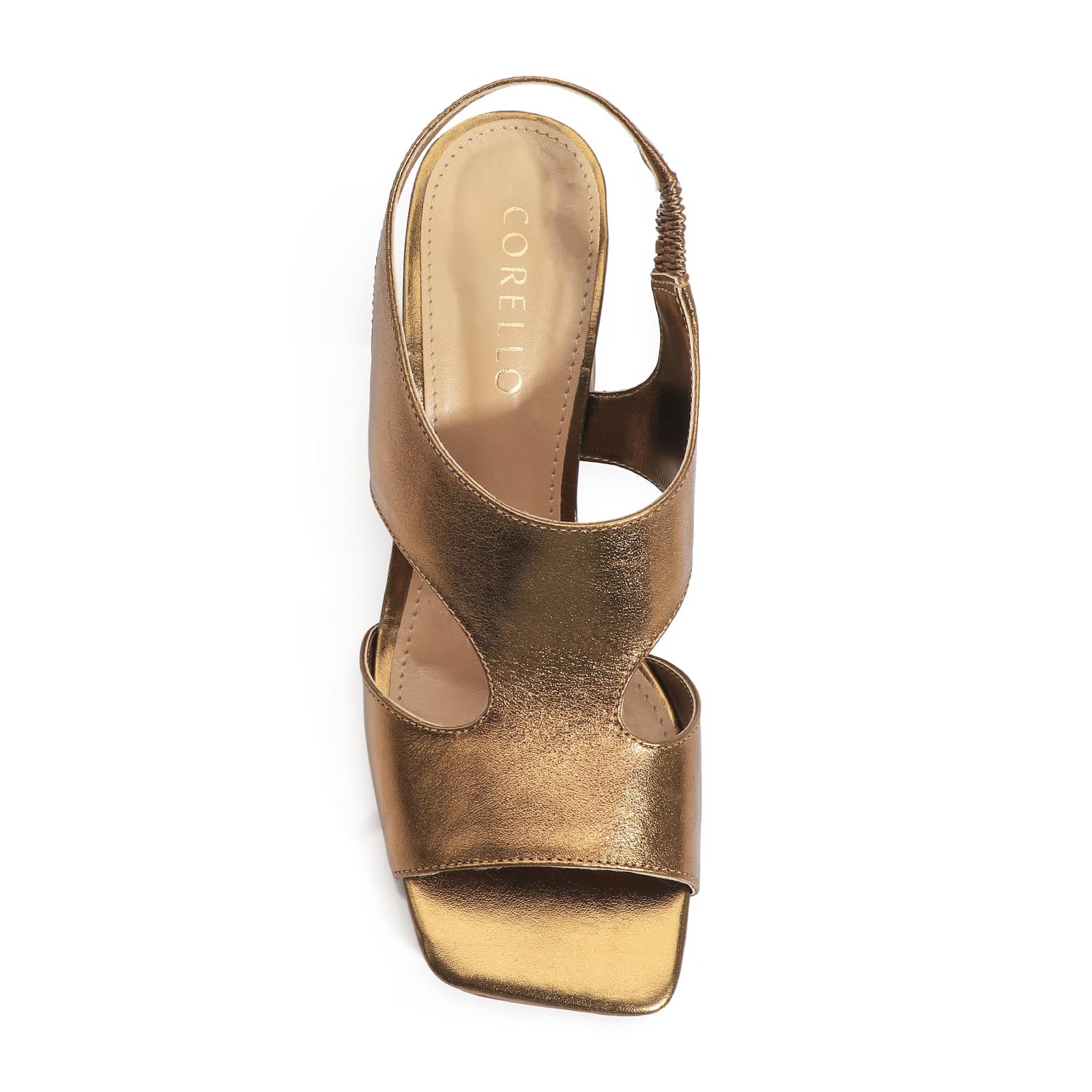 Sandália Couro Bronze