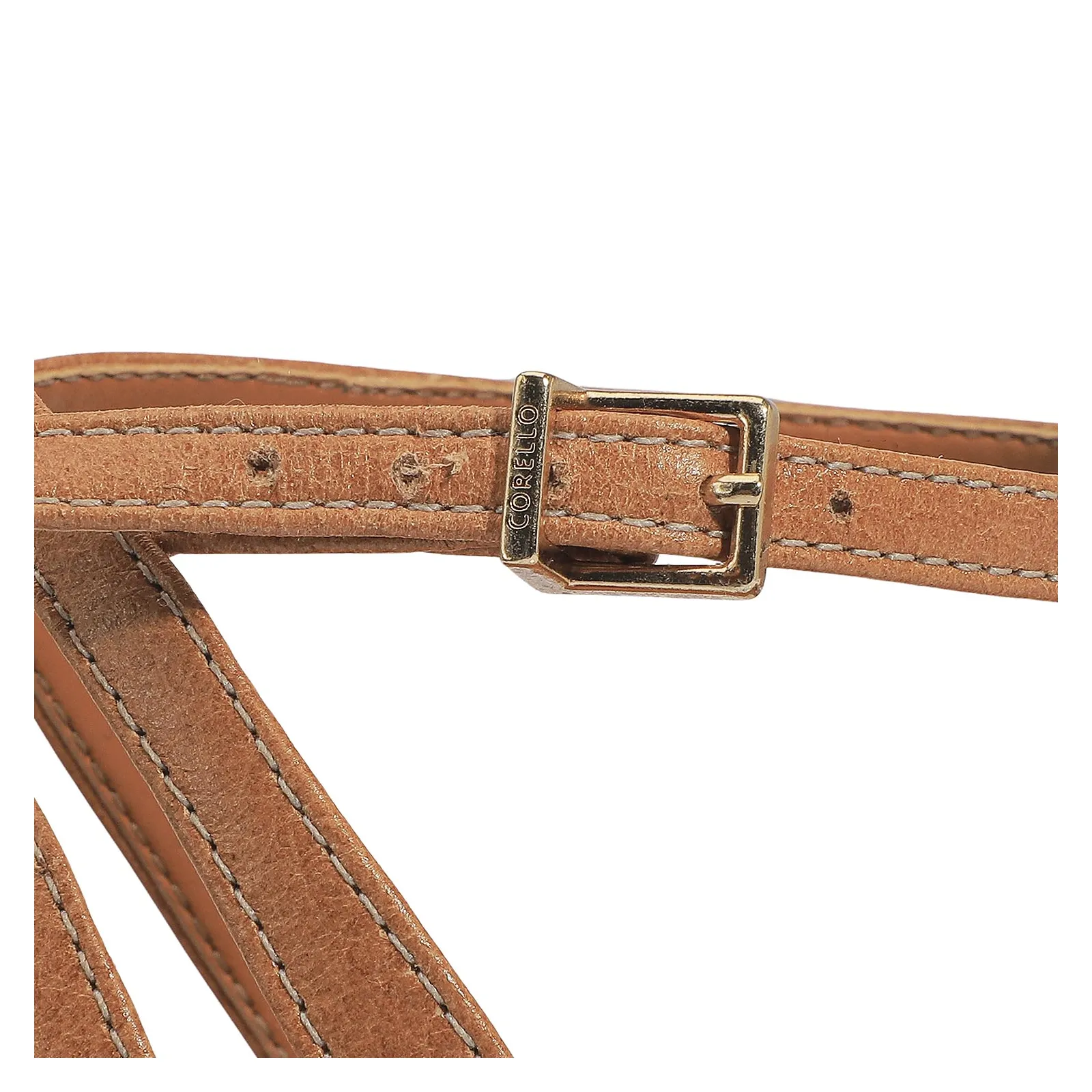 Sandália Couro Caramelo