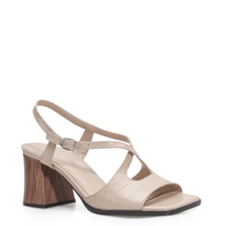 Couro Croco Bege