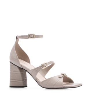 Couro Croco Bege