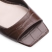 Sandália Couro Croco Marrom - imagem 6