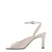 Sandália Couro Croco Off White - imagem 5