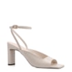 Sandália Couro Croco Off White - imagem 1