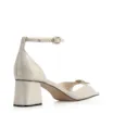 Sandália Couro Croco Off White - imagem 3