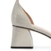 Sandália Couro Croco Off White - imagem 7