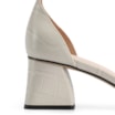 Sandália Couro Croco Off White - imagem 7