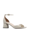 Sandália Couro Croco Off White - imagem 1