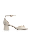 Sandália Couro Croco Off White - imagem 2