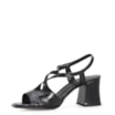 Sandália Couro Croco Preto - imagem 5
