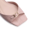 Sandália Couro Croco Rosa - imagem 6