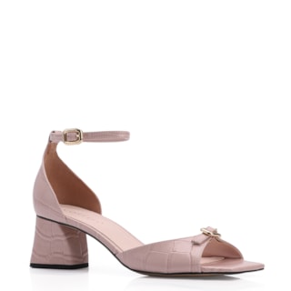Couro Croco Rosa