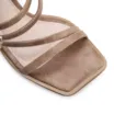 Sandália Couro Estonado Marrom - imagem 6
