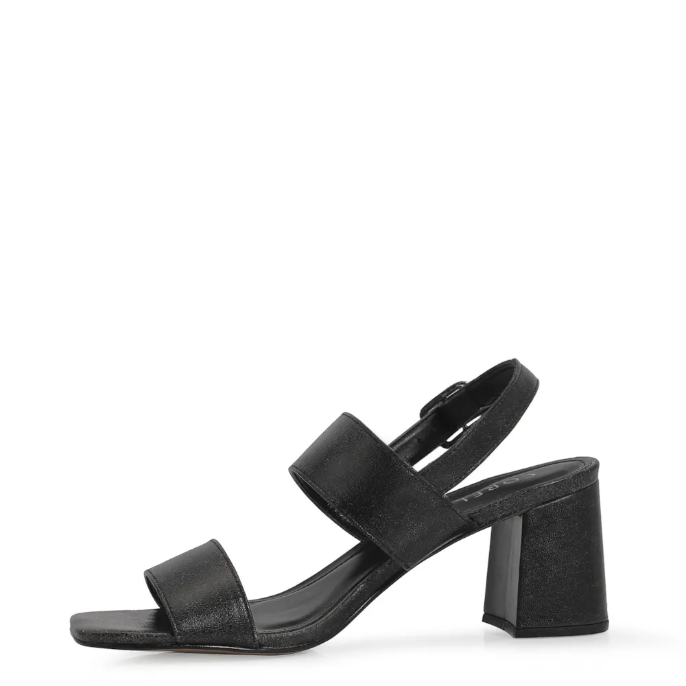 Sandália Couro Estonado Preto - imagem 4
