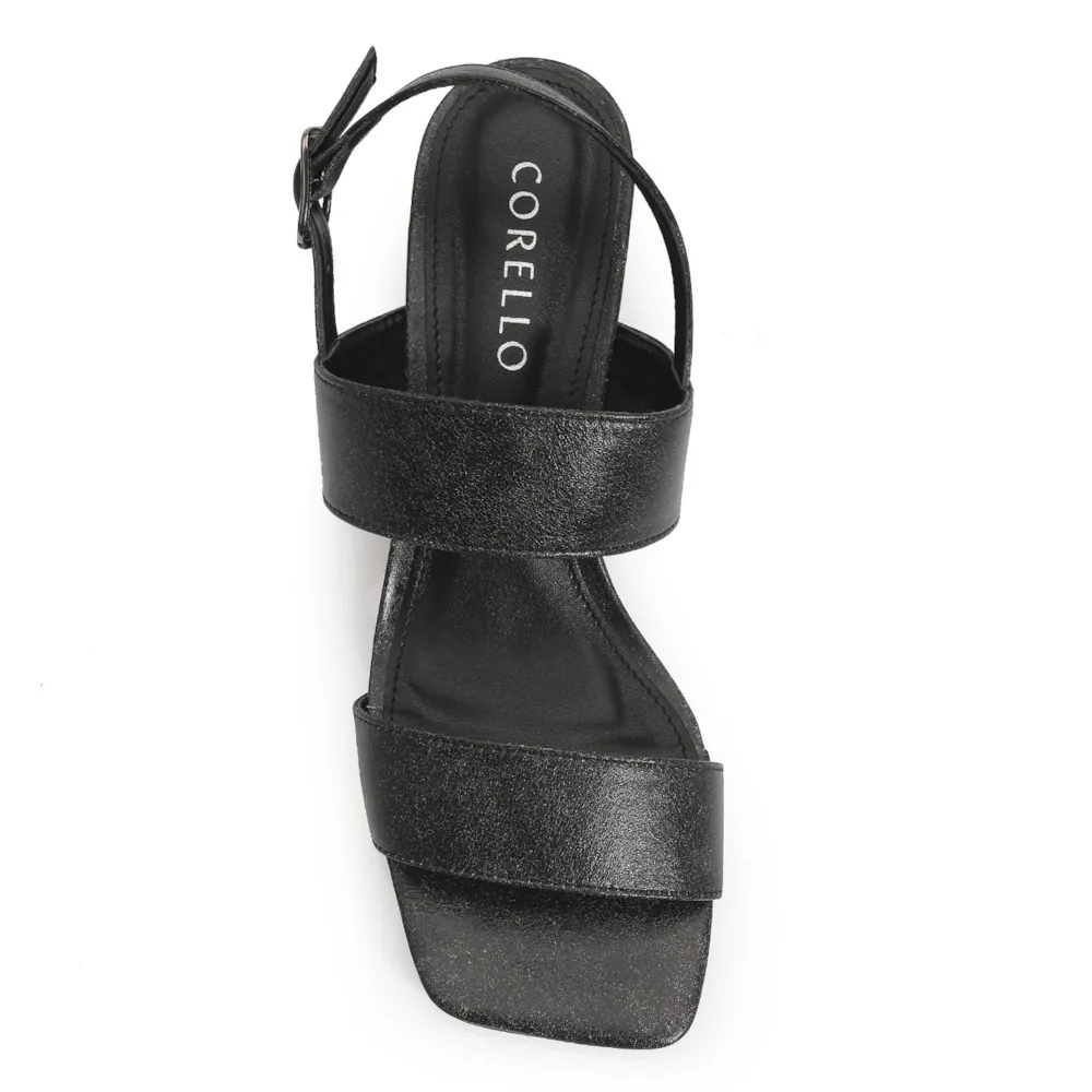 Sandália Couro Estonado Preto - imagem 5