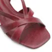 Sandália Couro Estonado Vermelho - imagem 6