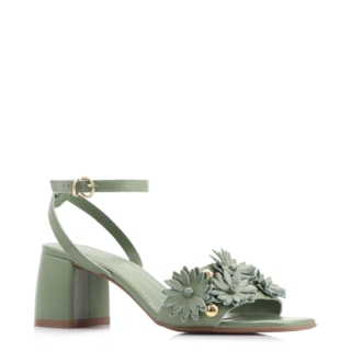 Couro Flores Verde