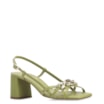 Sandália Couro Lezard Verde - imagem 1